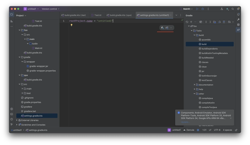 How to run gradle sync