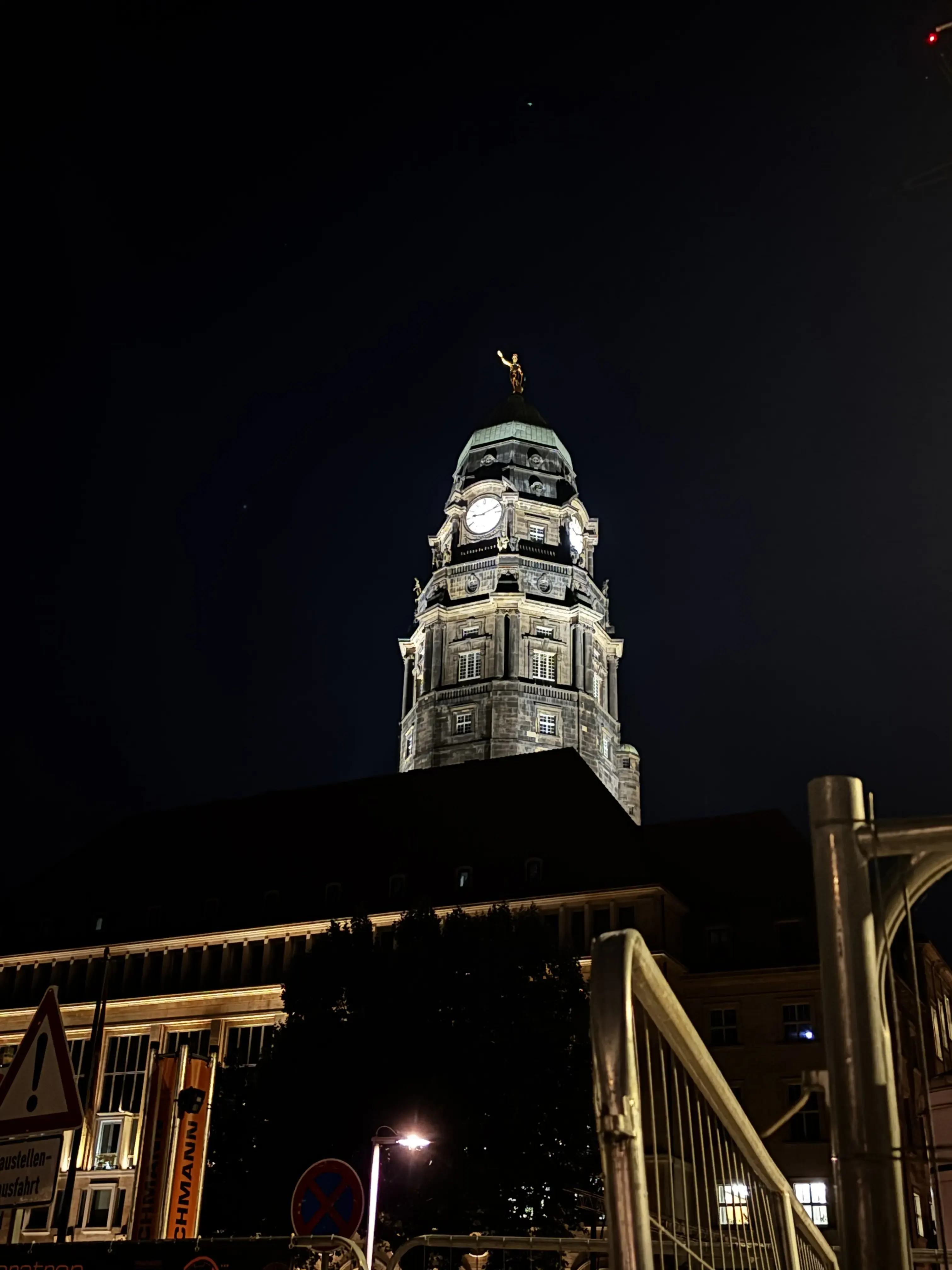 Дрезден вночі: Neues Rathaus